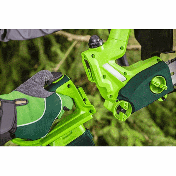 უსადენო ხერხი Verto 52G585-0, Cordless Chainsaw, Green