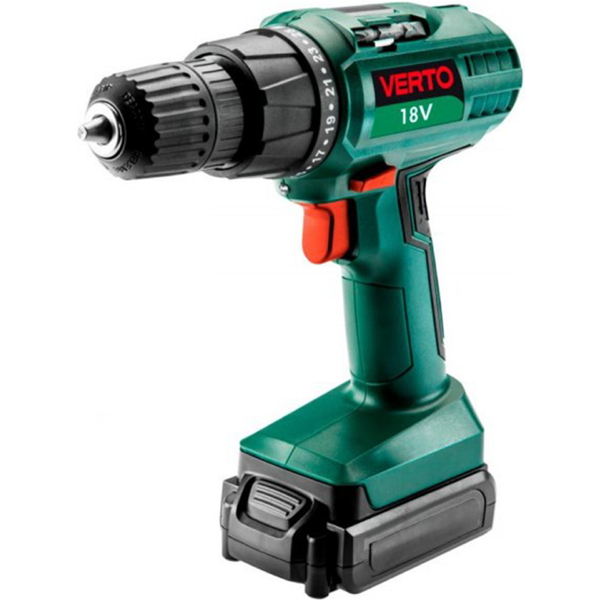 ბურღი Verto 50G278, 550Rpm, Black/Green