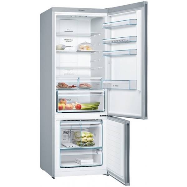 მაცივარი Bosch KGN55VL20U, 505L, A+, No Frost, Refrigerator, Silver