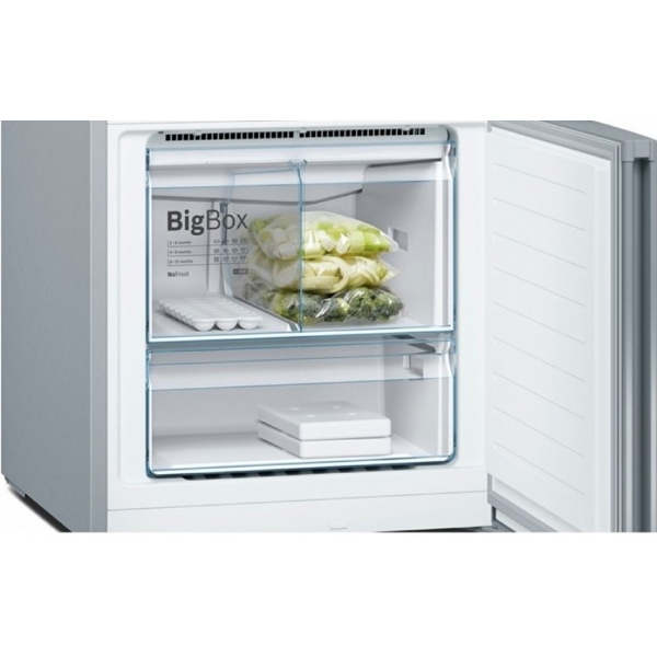 მაცივარი Bosch KGN55VL20U, 505L, A+, No Frost, Refrigerator, Silver