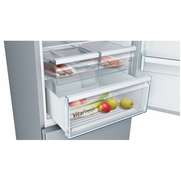 მაცივარი Bosch KGN55VL20U, 505L, A+, No Frost, Refrigerator, Silver