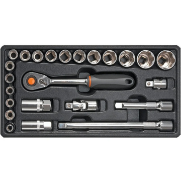 Neo 84-270, Socket Wrench Set, Silver