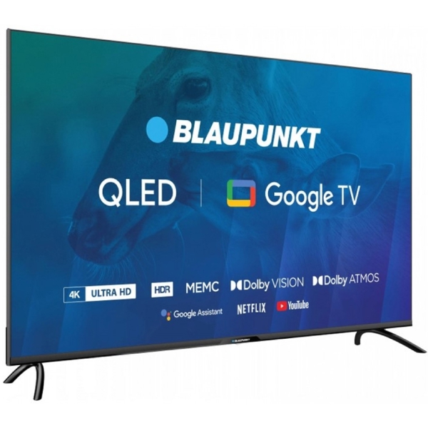 BLAUPUNKT 65QBG7000, 65", 4K UHD, Smart TV, USB, HDMI, LAN, BT, WIFI, Black