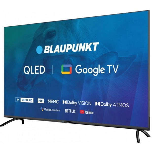 BLAUPUNKT 65QBG7000, 65", 4K UHD, Smart TV, USB, HDMI, LAN, BT, WIFI, Black