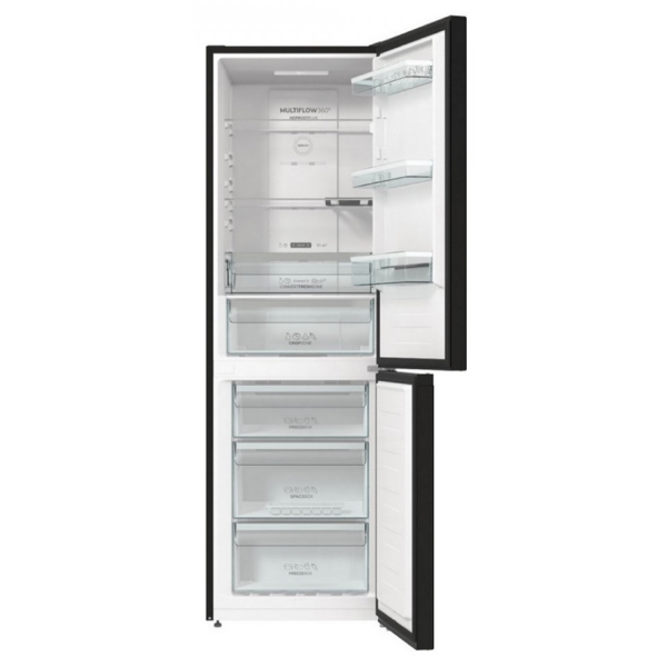 მაცივარი Gorenje NRK6192SYBK, 300L, A+, No Frost, Refrigerator, Black