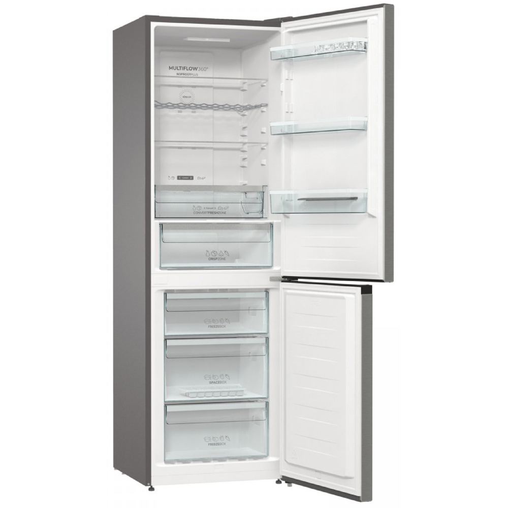 მაცივარი Gorenje NRK6192AXL4, 300L, E, No Frost, Refrigerator, Silver