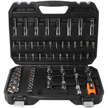 თავაკების ნაკრები Neo 08-663, Socket Wrench Set, Silver