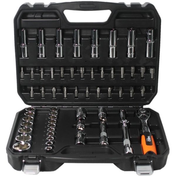 თავაკების ნაკრები Neo 08-663, Socket Wrench Set, Silver