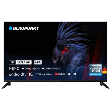 Blaupunkt 65UBG6000, 65", 4K UHD, Smart TV, Android TV, USB, HDMI, LAN, BT, WIFI, Black