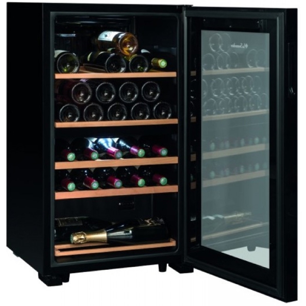 ღვინის მაცივარი La Sommelière SLS32DZBLACK, G, Wine Refrigerator, Black