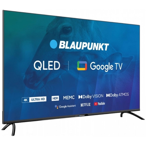 ტელევიზორი Blaupunkt 50QBG7000, 50", 4K UHD, Smart TV, USB, HDMI, LAN, BT, WIFI, Black