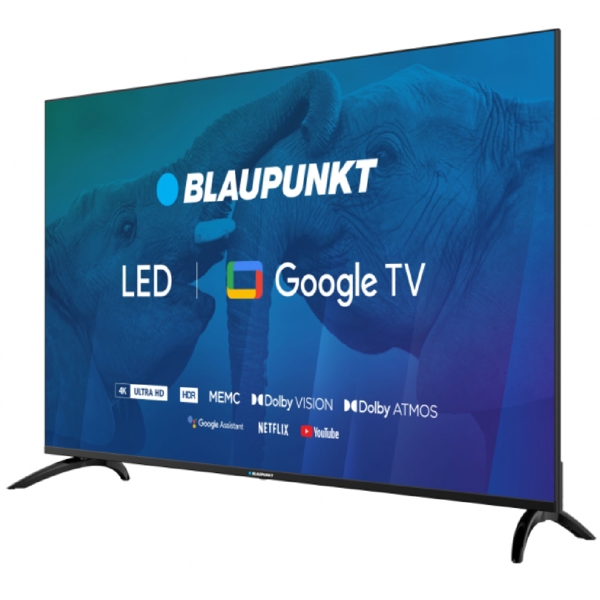 ტელევიზორი Blaupunkt 55UBG6000, 55", 4K UHD, Smart TV, Android TV, USB, HDMI, LAN, BT, WIFI, Black