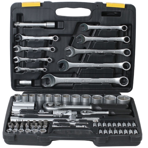 ხელსაწყოების ნაკრები Topex 38D686, Tool Set, Black/Silver