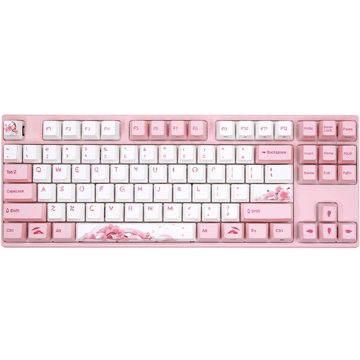 Varmilo VEM87 Sakura, EC Ivy V2, Wired, USB, Keyboard, Pink