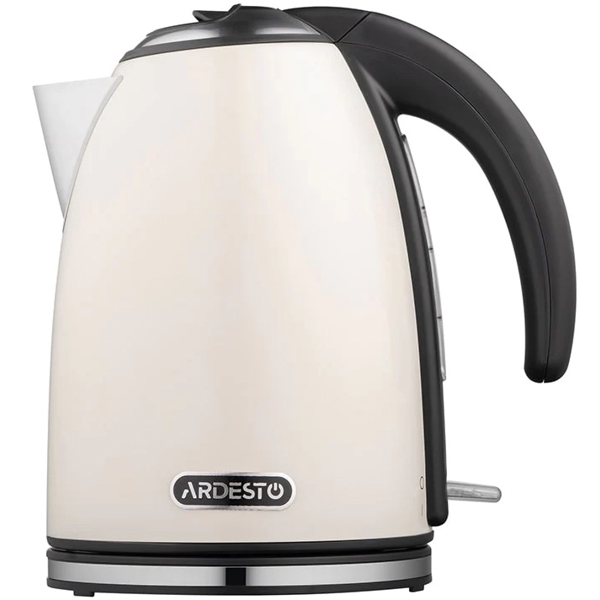 ელექტრო ჩაიდანი Ardesto EKL-F340BG, 2200W, 1.7L, Electric Kettle, Black/Cream