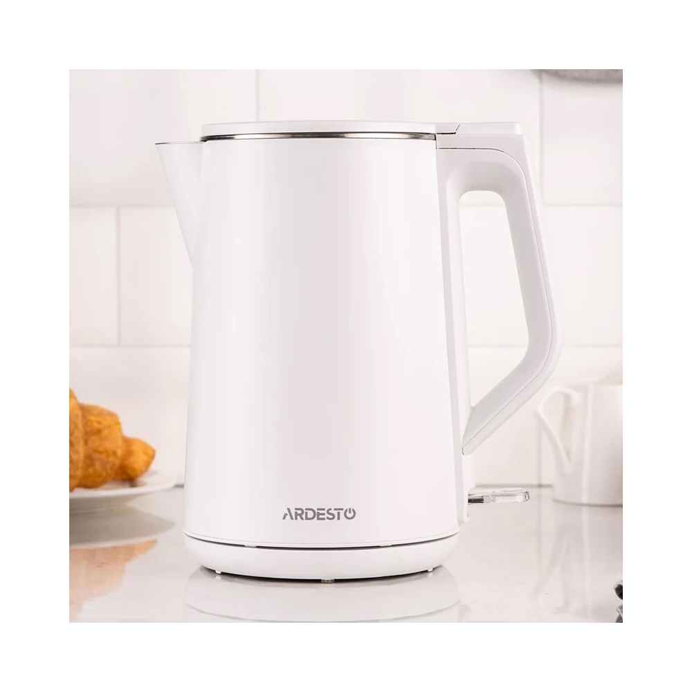 Ardesto EKL-X50, 2200W, 1.7L, Electric Kettle, White
