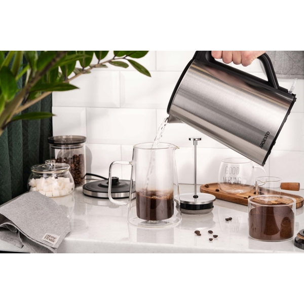 ელექტრო ჩაიდანი Ardesto EKL-X51, 1500W, 1.5L, Electric Kettle, Silver