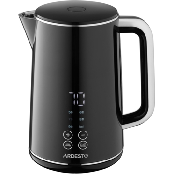 ელექტრო ჩაიდანი Ardesto EKL-X53E, 2200W, 1.7L, Electric Kettle, Black