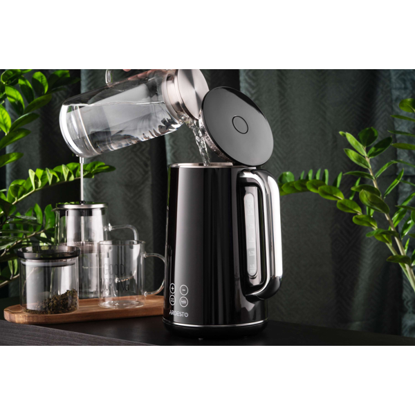 ელექტრო ჩაიდანი Ardesto EKL-X53E, 2200W, 1.7L, Electric Kettle, Black