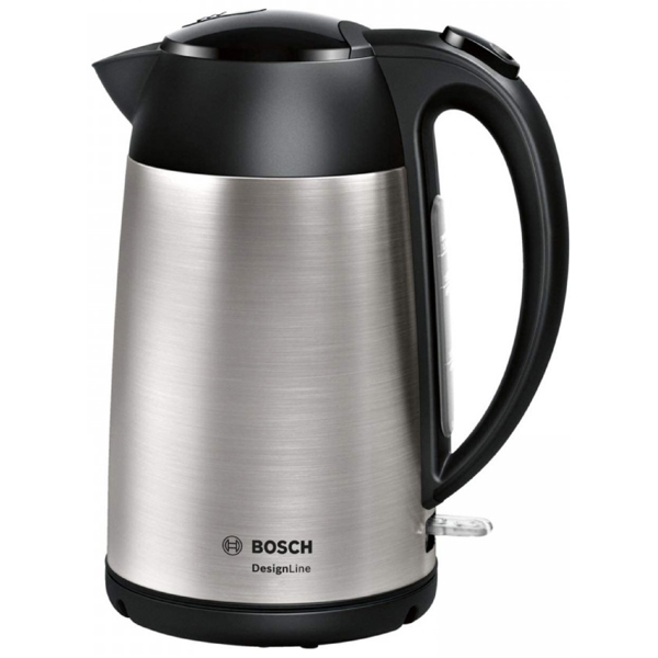 ელექტრო ჩაიდანი Bosch TWK3P420, 2400W, 1.7L, Electric Kettle, Black/Silver