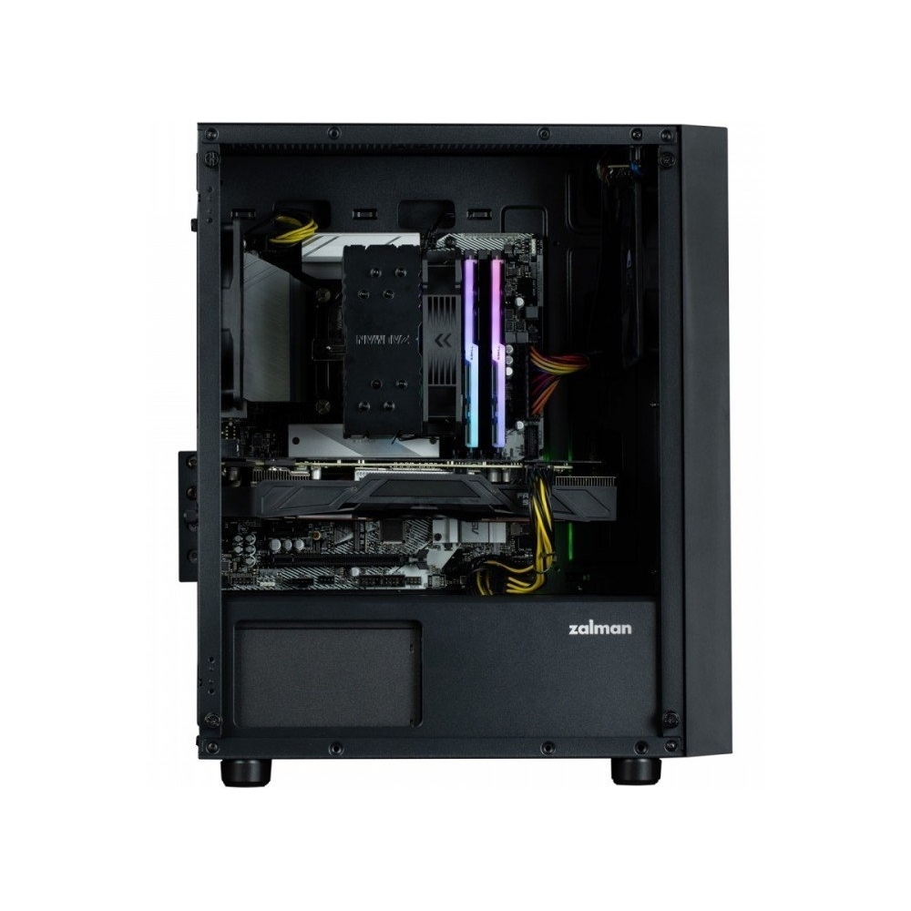 ქეისი Zalman T3 Plus, Computer Case, MiniT, M-ATX, ITX, 2xUSB 2.0, USB 3.0, Black