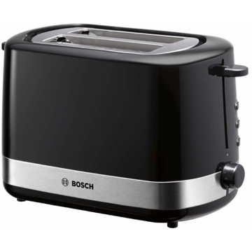 Bosch TAT7403, 800W, Toaster, Black