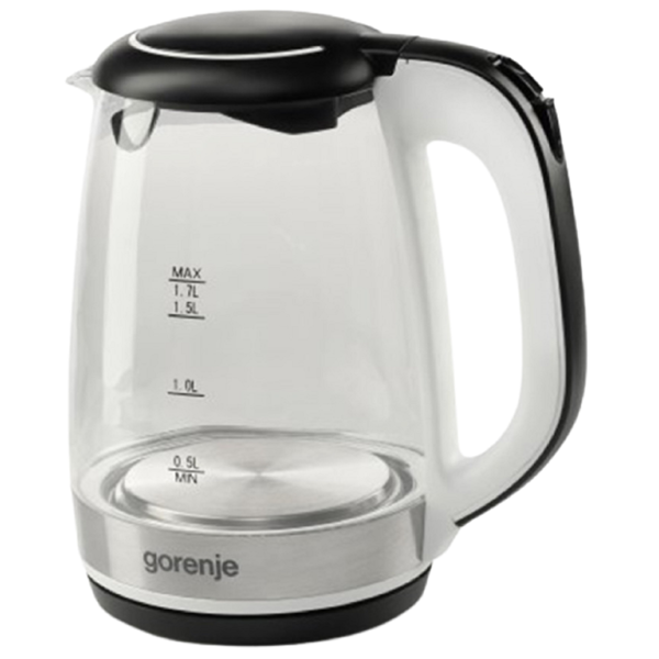 ელექტრო ჩაიდანი Gorenje K17GLBW, 2200W, 1.7L, Electric Kettle, White