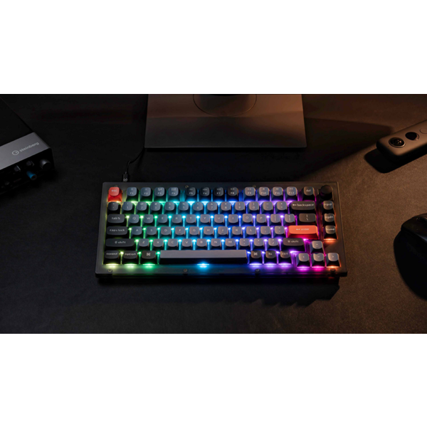 Keychron V2C2, HotSwap K Pro Blue, Wired, USB-C, Gaming Keyboard, Black