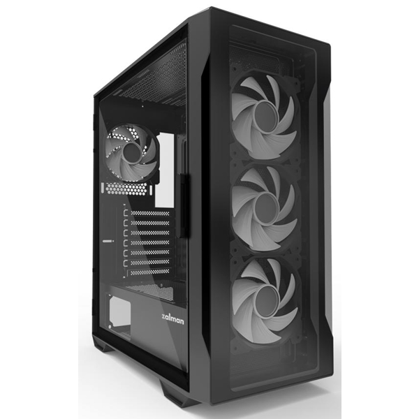 Zalman I3 NEO TG, Computer Case, MidT, ATX, M-ATX, USB 2.0, 2x USB 3.0, Black