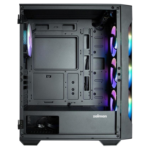 Zalman I3 NEO TG, Computer Case, MidT, ATX, M-ATX, USB 2.0, 2x USB 3.0, Black