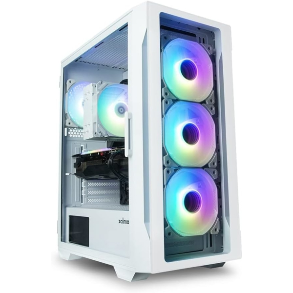 ქეისი Zalman I3 NEO TG, Computer Case, MidT, ATX, M-ATX, USB 2.0, 2x USB 3.0, White