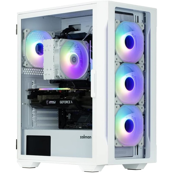 ქეისი Zalman I3 NEO TG, Computer Case, MidT, ATX, M-ATX, USB 2.0, 2x USB 3.0, White