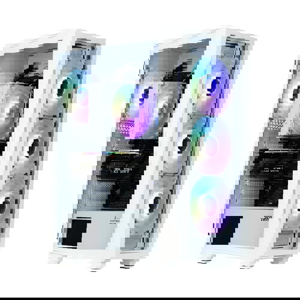 Zalman I3 NEO TG, Computer Case, MidT, ATX, M-ATX, USB 2.0, 2x USB 3.0, White