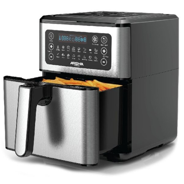 აეროგრილი Arshia AF014-2728, 1400W, 5.5L, Air Fryer, Black/Silver