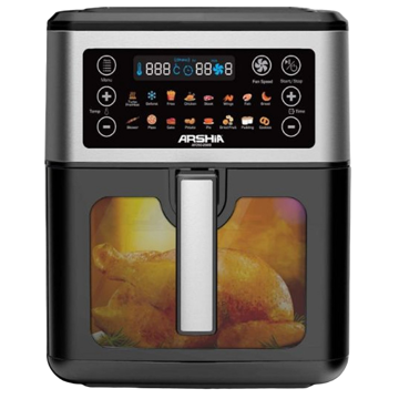 აეროგრილი Arshia AF014-2728, 1400W, 6.5L, Air Fryer, Black/Silver