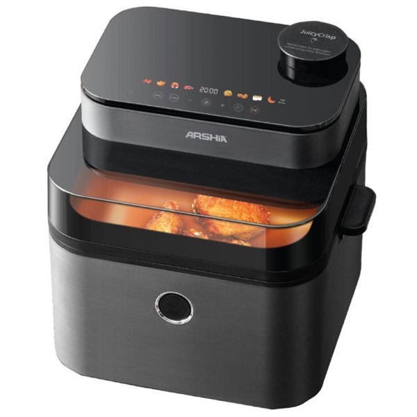 Arshia AF762-3038, 1650W, 7.3L, Air Fryer, Black