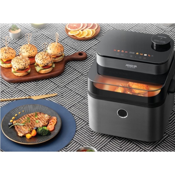 Arshia AF762-3038, 1650W, 7.3L, Air Fryer, Black