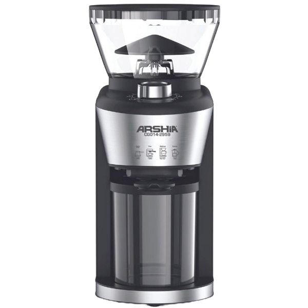 ყავის საფქვავი Arshia CG014-2959, 200W, Electric Coffee Grinder, Black/Silver