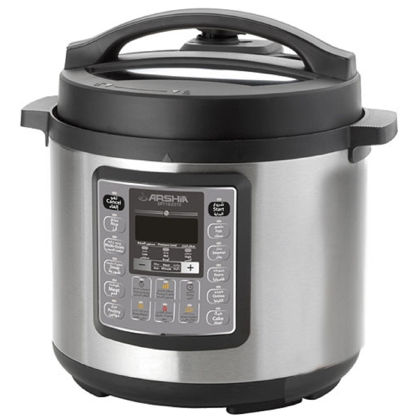 Arshia EP118-2372, 1000W, 5L, Multifunction Cooker, Black/Silver