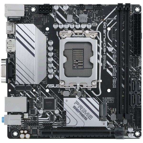 დედა დაფა Asus 90MB1B20-M0EAYC PRIME H610I-PLUS D4-CSM, LGA 1700, DDR4, DIMM, 64GB