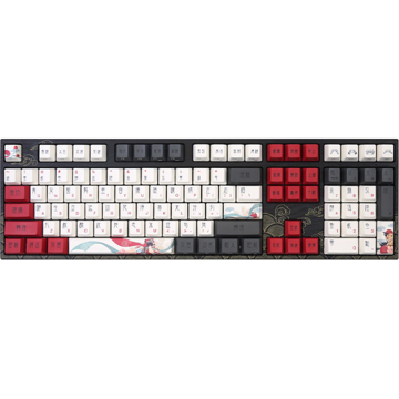 Varmilo VEA108 Beijing Opera, Cherry Mx Blue, Wireless, BT, USB-C, Keyboard, Black/Red