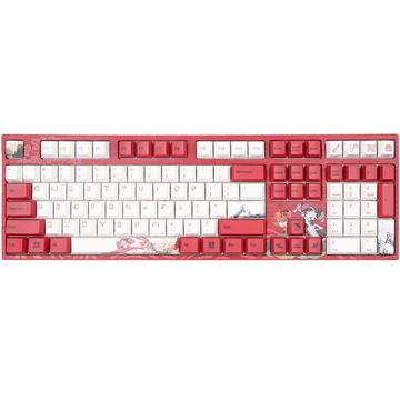 კლავიატურა Varmilo VEA108 Koi, EC V2 Sakura, Wired, USB-C, Keyboard, Red/White