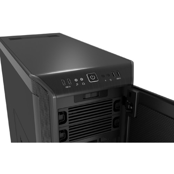 ქეისი be quiet! BG011, Computer Case, E-ATX, MicroATX, Mini-ITX, 2xUSB-A, 3.5mm, Black