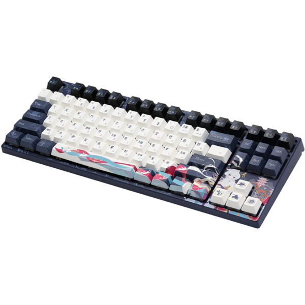 კლავიატურა Varmilo VPE87 Beijing Opera, EC V2 Sakura, Wired, USB-C, Keyboard, Blue/White