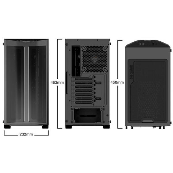 ქეისი be quiet! BGW43, Computer Case, MidT, MicroATX, Mini-ITX, USB-C, USB-A, Black