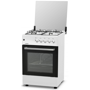 გაზქურა Luxell LF66GG-40W, 4 Gas, Oven, White