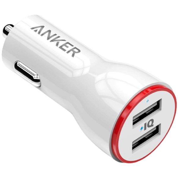 მანქანის დამტენი Anker WH/A2310H21, 24W, USB, White