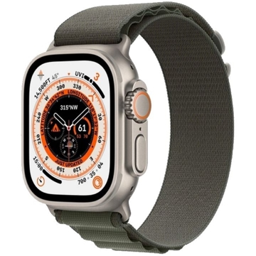 სმარტ საათი Apple MQFN3GK Watch Ultra, 1.92", 49mm, IP6X Waterproof, Bluetooth, Wi-Fi, Smart Watch, Natural Green