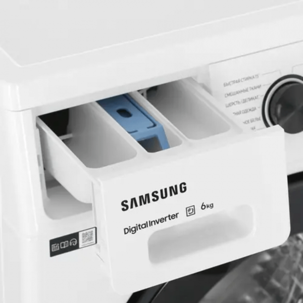 Samsung WW60AG4S00CELP, 6Kg, A, 1000Rpm, Washing Machine, White