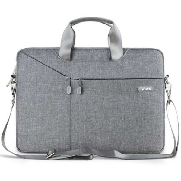 ნოუთბუქის ჩანთა Wiwu City Commuter, 13.3", Laptop Bag, Light Grey